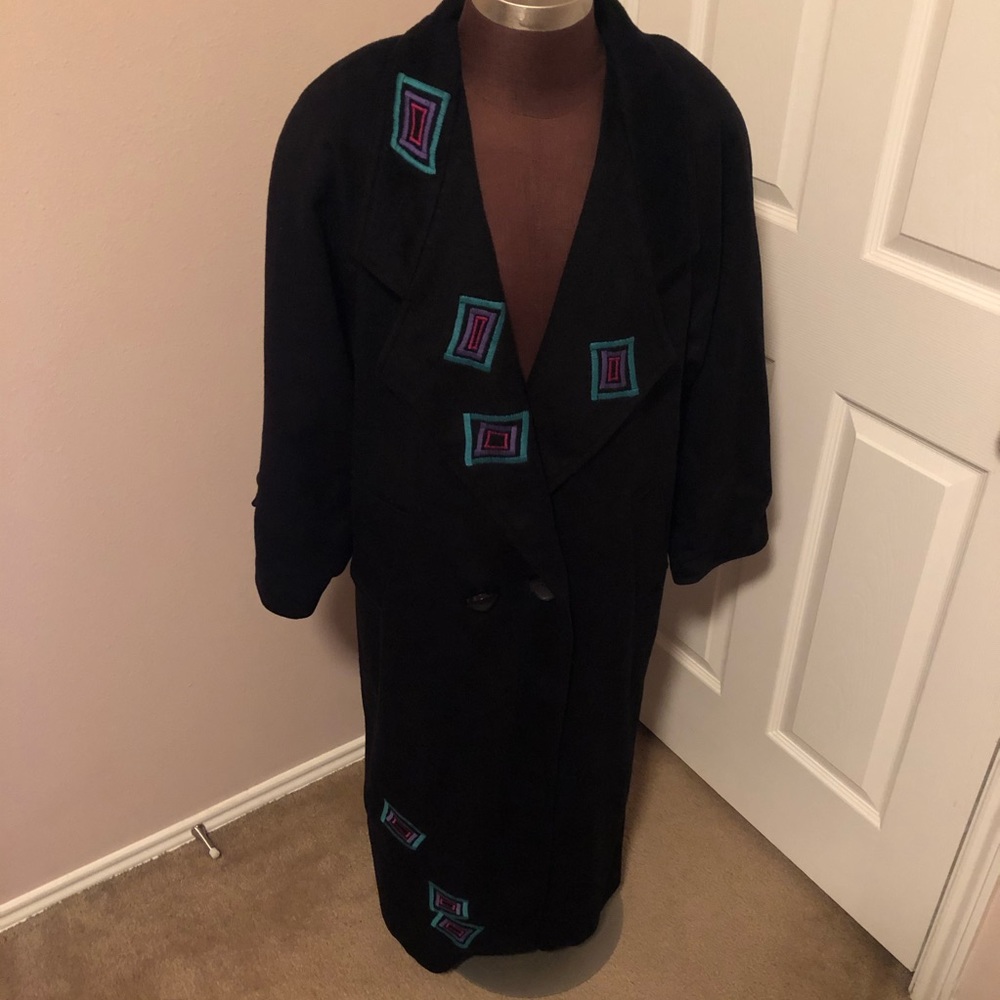 VTG MaryLou Ozbolt Storer Trench Coat Size Petite